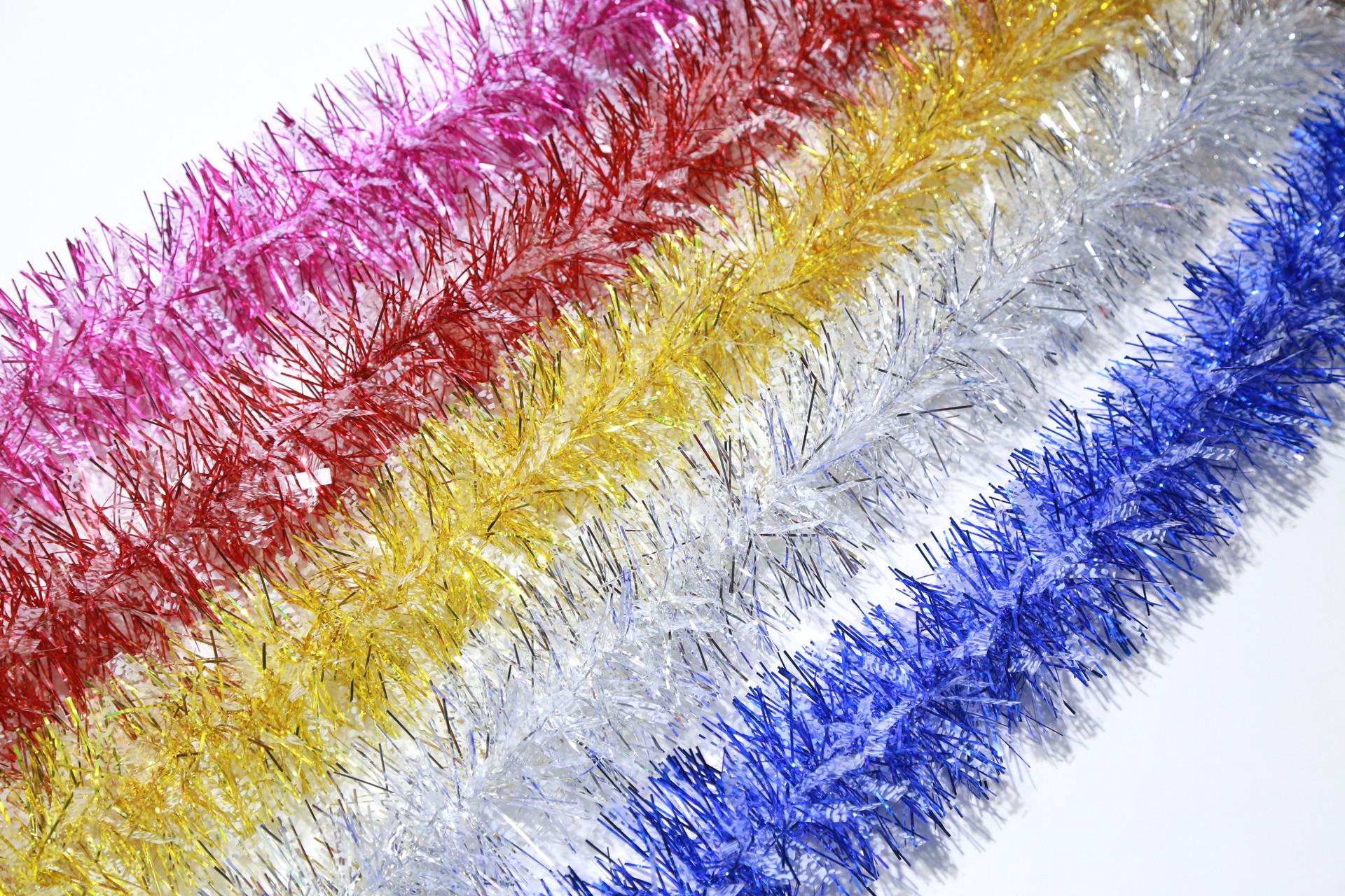 白点泡丝毛条9cm2米 圣诞装饰喜庆用品 泡丝彩条拉花毛条彩带茜草