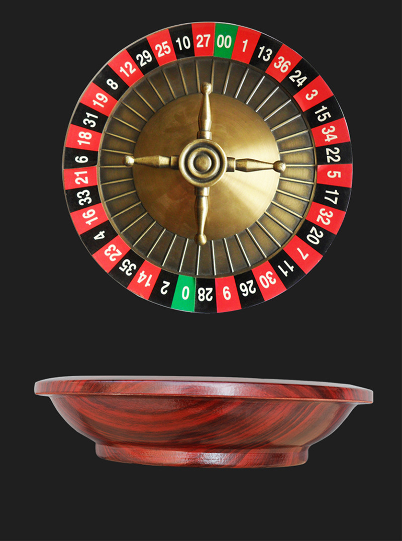 12寸俄罗斯轮盘木制底盘金属转盘30cm