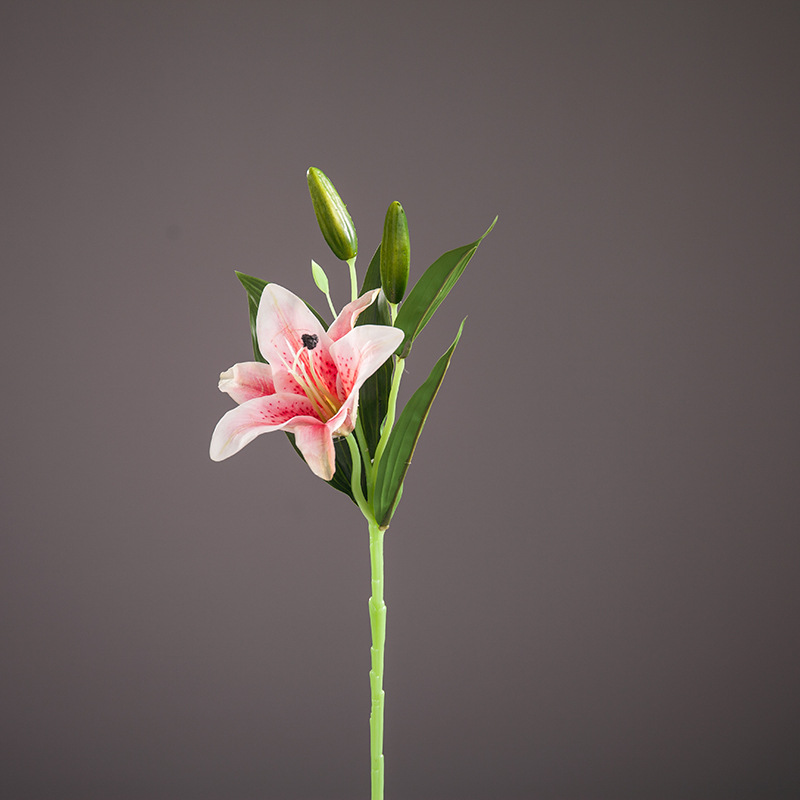 单枝3d香水百合 仿真花 工艺品系列
