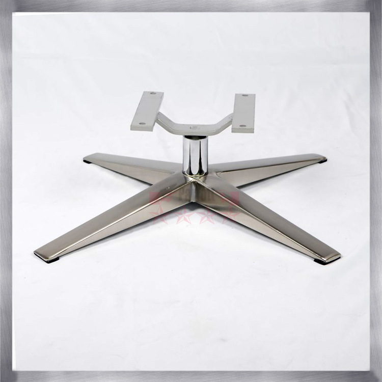 现代时尚电镀拉丝休闲沙发底座可用于休闲椅功能椅等配件工厂直销