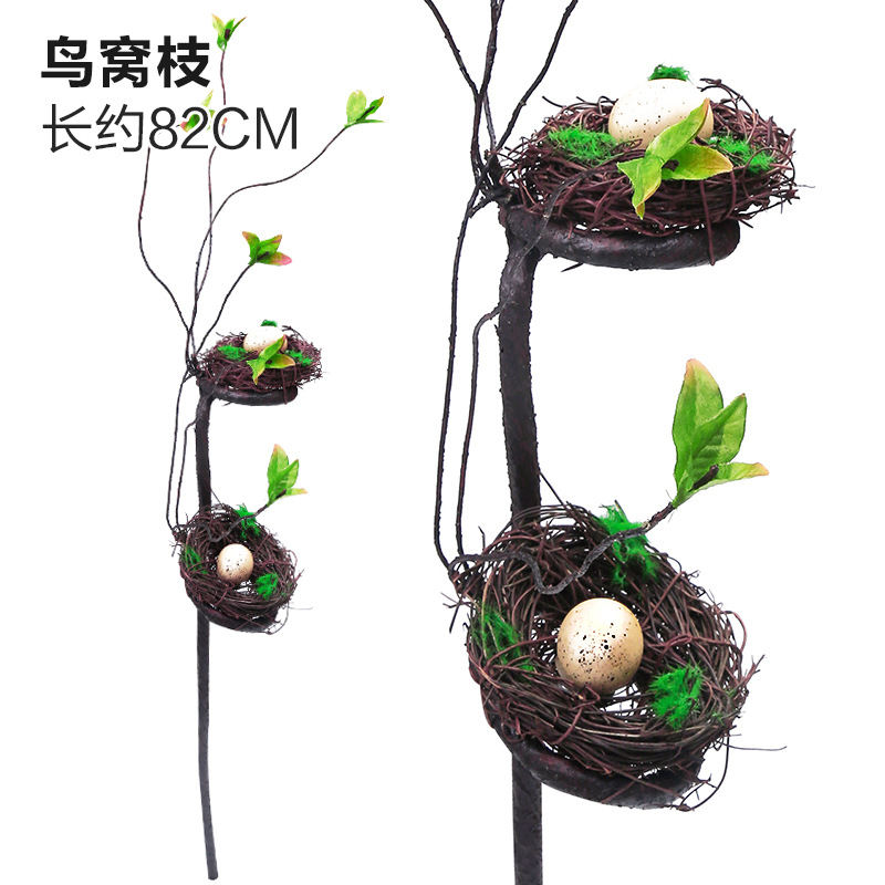 仿真植物-手工编织藤编草编鸟窝装饰鸟笼鸟巢仿真鸟窝