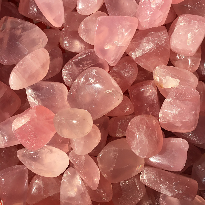 天然芙蓉石粉水晶裸石 粉水晶矿石标本水晶碎石2--4厘米每件1千克