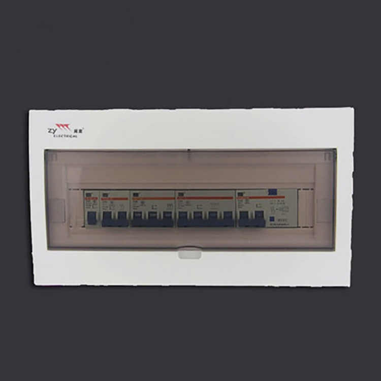 展业v系列单层明暗装2-20回路室内照明铁底家用配电箱批发