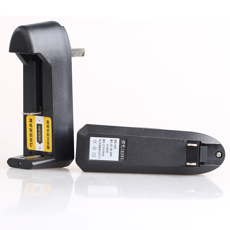 爵爷18650充电器激光手电筒座充电器18650电池单充防反充电器