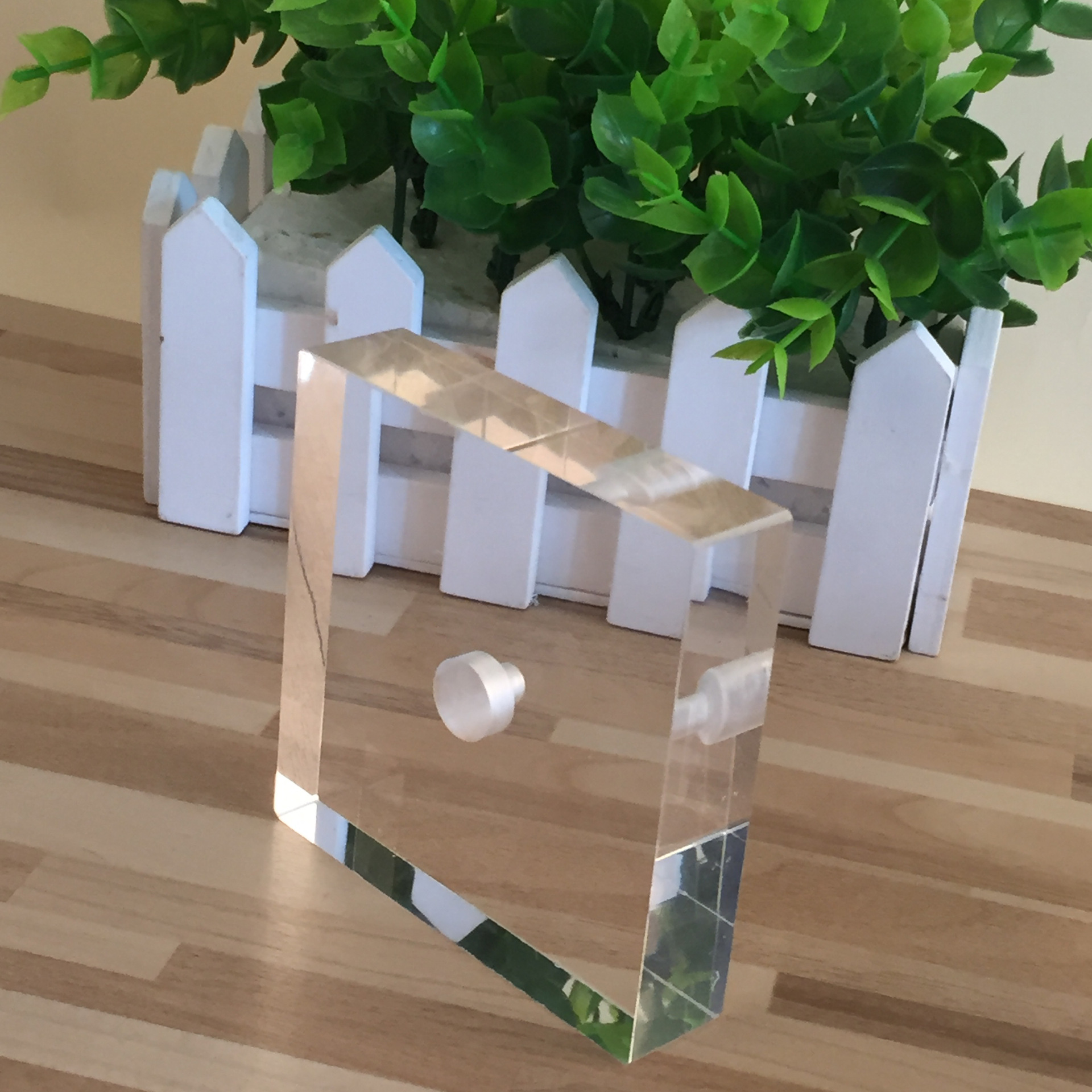 亚克力化妆品饰品展示底座 沉孔重孔加工件 四方底座