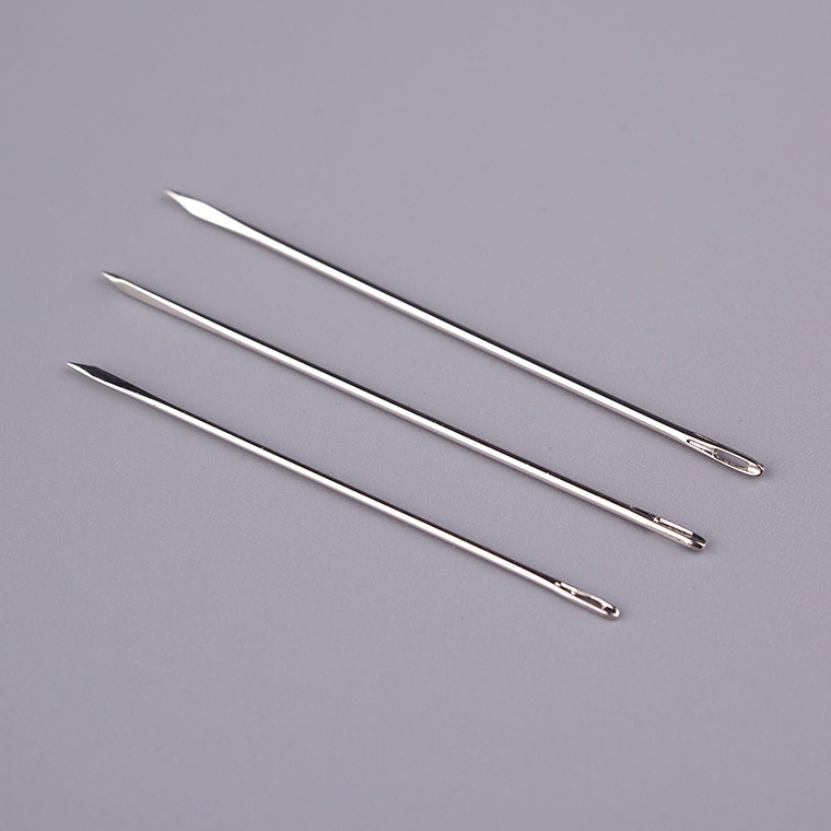 缝皮针三角针三角缝皮针手缝三角针手缝针缝皮革三角针蜡线针