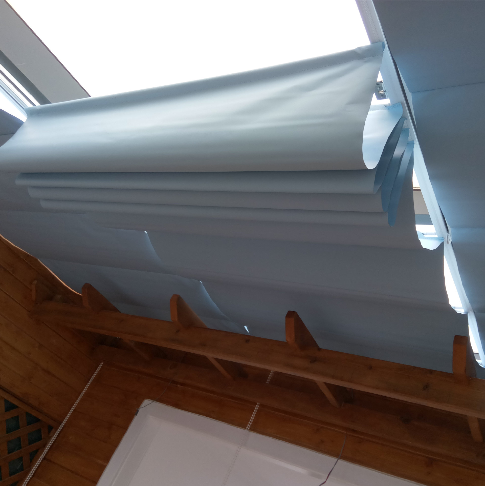 加工定制 手动隔热天棚帘 阳光房天棚帘智能电动天棚帘 测量安装