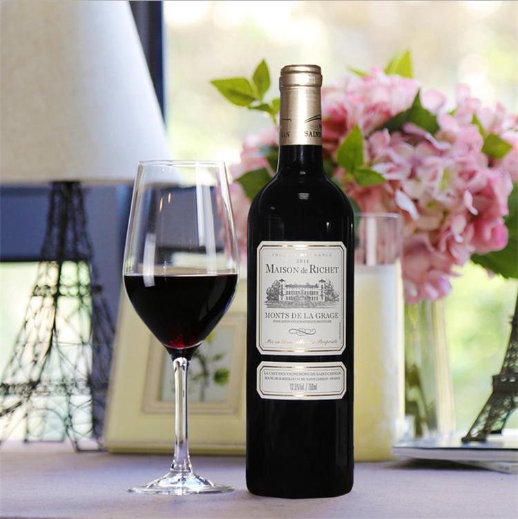 木兰理查金色城堡红葡萄酒moulin de richet法国进口红酒批发代理