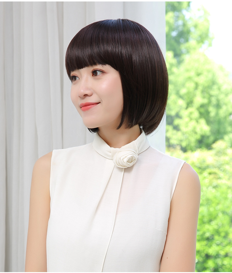 厂家直销假发女短发bobo头内扣波波头发型蓬松自然逼真气质修脸中