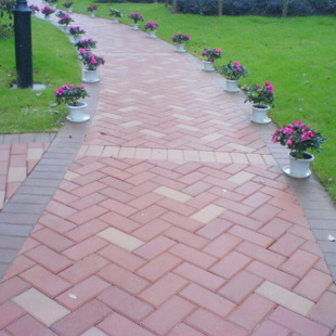 广场景观铺路砖 园林绿化路面砖 城市护坡彩砖公园广场透水砖