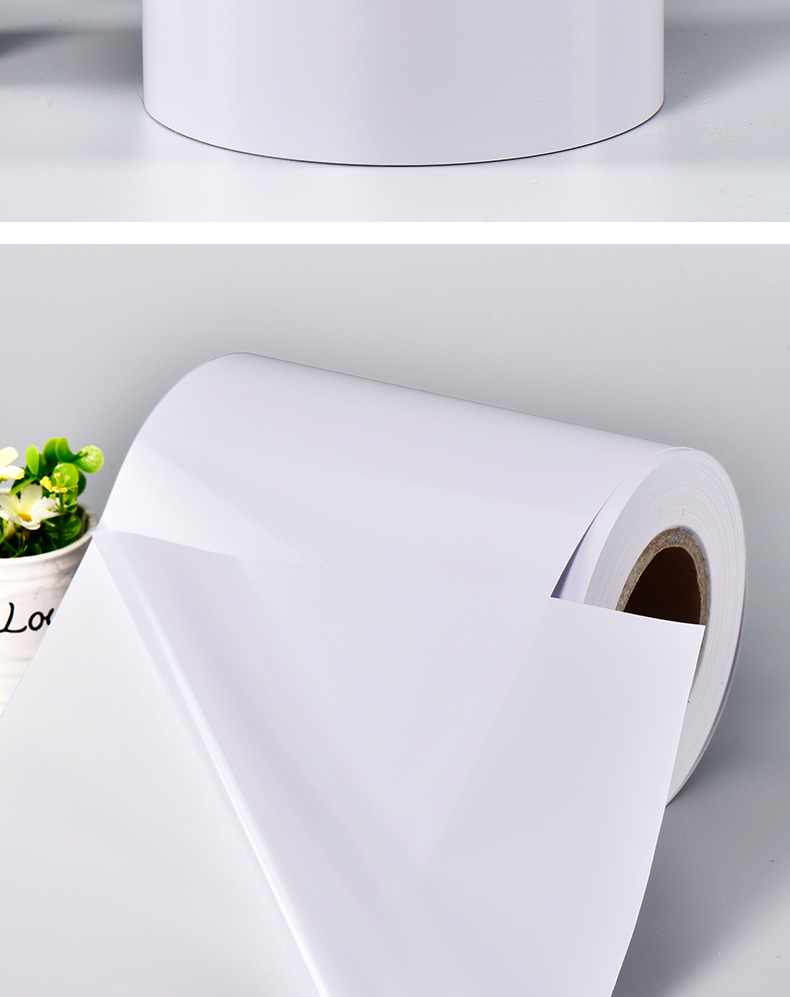 【厂家直销】白色pvc不干胶 哑白光白不干胶标签材料定制批发