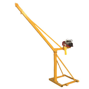 室外小吊机220v家用吊粮机 方管提升机 360度多功能吊运机