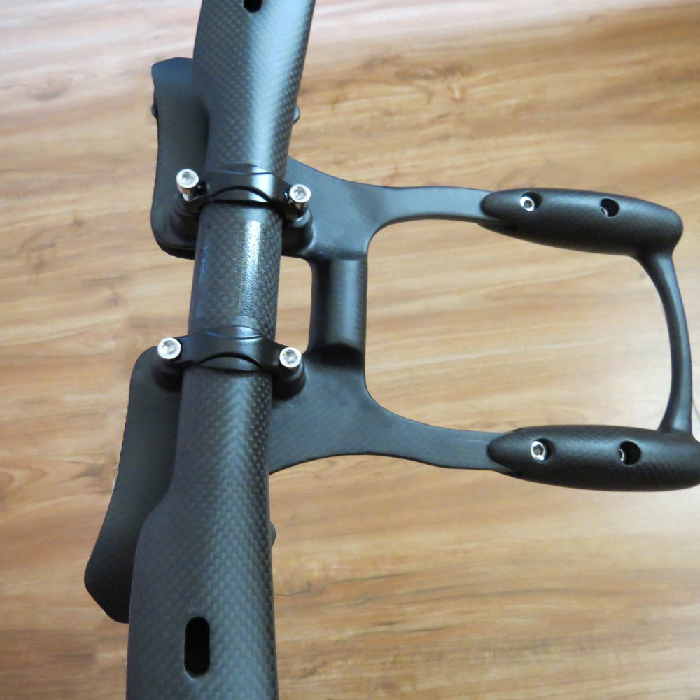 跨境专供批发自行车配件3k碳纤维公路车飞机车把tt休息副把套装