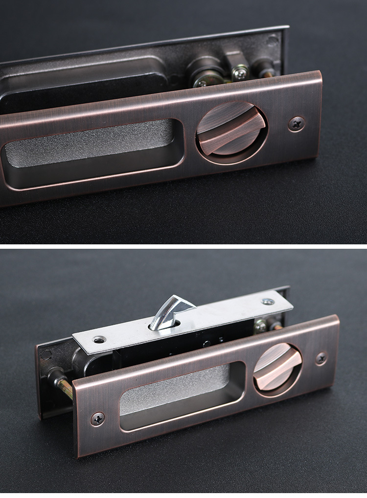 移门锁折叠门卫生间门钩锁滑动门锁暗装隐形推拉门阳台吊门拉手锁