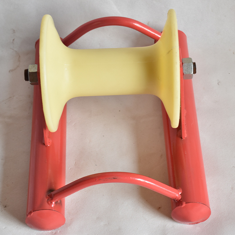 尼龙放线滑轮 高强度锰钢防锈电缆放线滑轮 挂钩单轮放线滑车滑轮