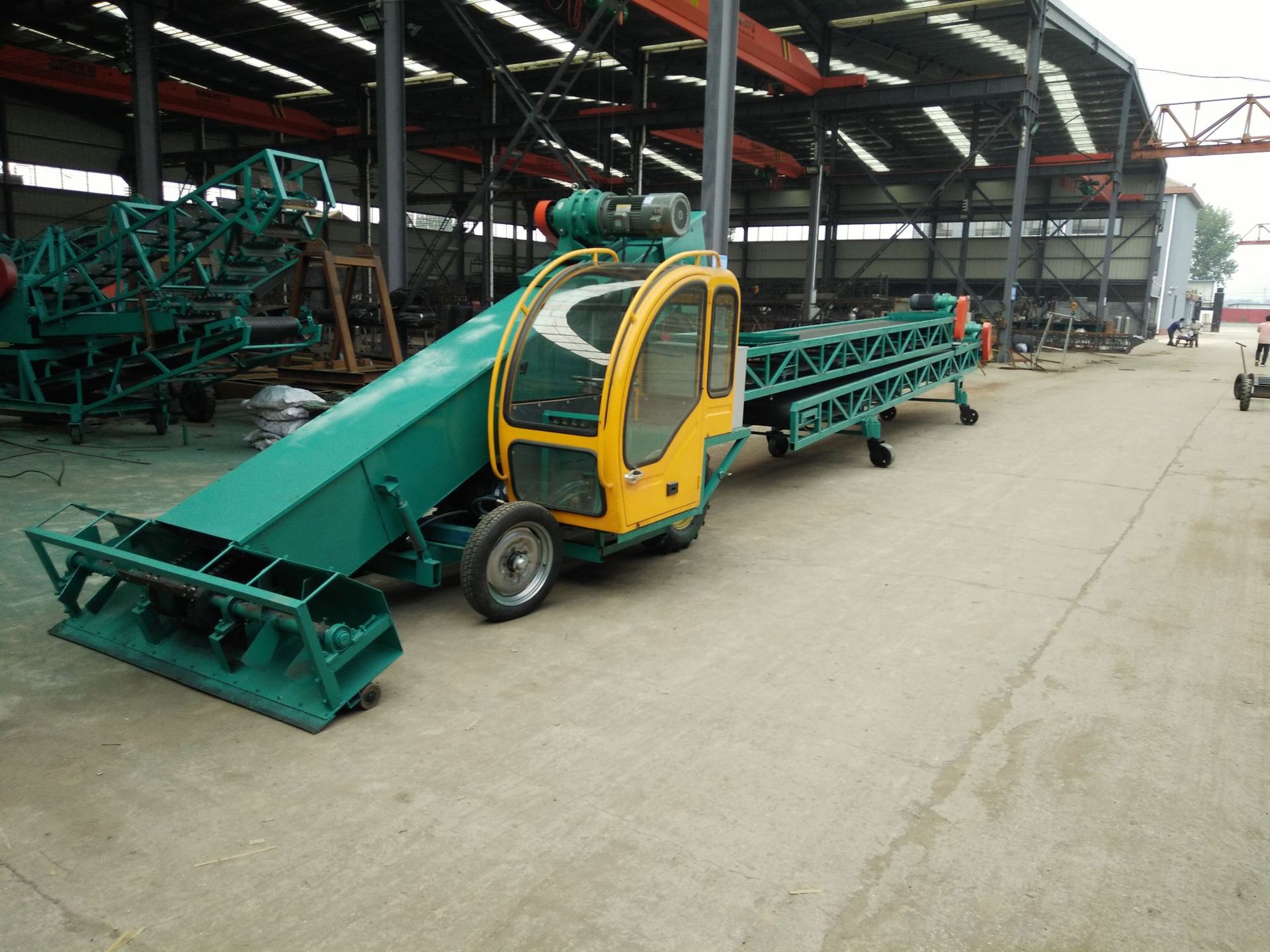 100型自动伸缩出仓机 多功能扒粮机 粮食遥控扒谷机