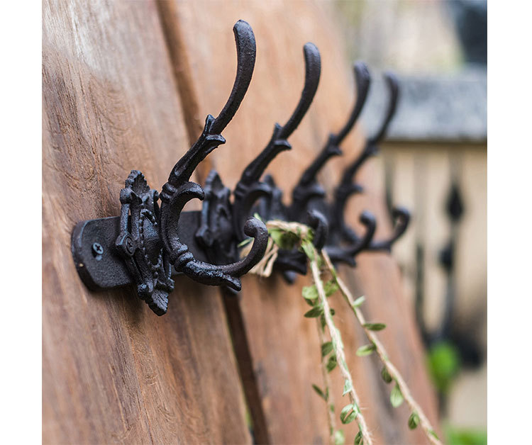 欧式铸铁古典装饰挂钩 墙钩 花园庭院户外杂货zakka美式复古