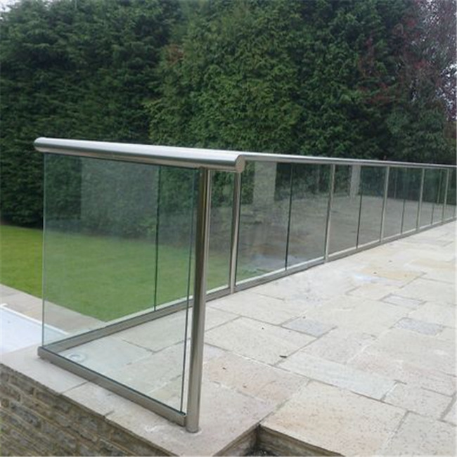 阳台玻璃栏杆栏杆欧美风铝合金地槽护栏