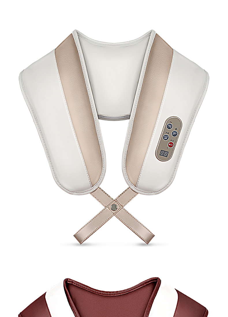 茗振厂家批发家用加热捶打敲打肩部肩颈按摩披肩按摩器一件代发