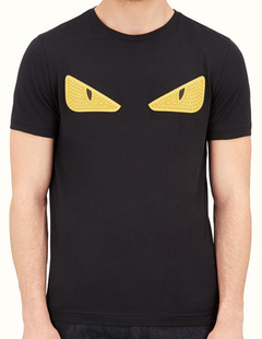 18年新款青年男士潮流款铆钉眼睛时尚外贸男装t恤短袖圆领tshirt