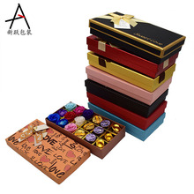 蝴蝶结丝带礼品盒 创意18粒巧克力礼盒 香皂花包装盒天地盖纸盒