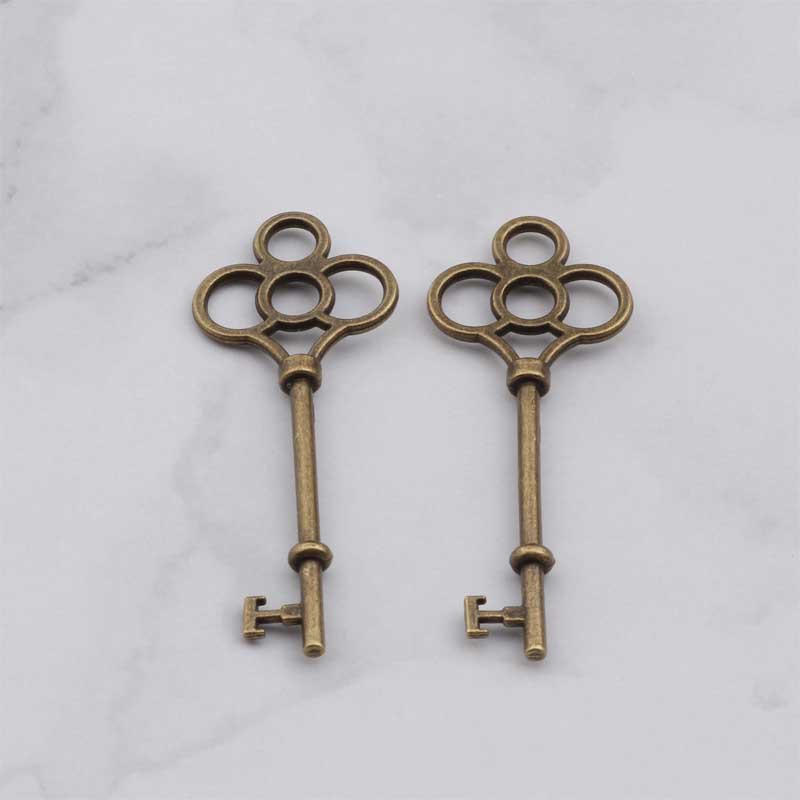 1g古青铜大钥匙合金饰品配件批发 50个/包