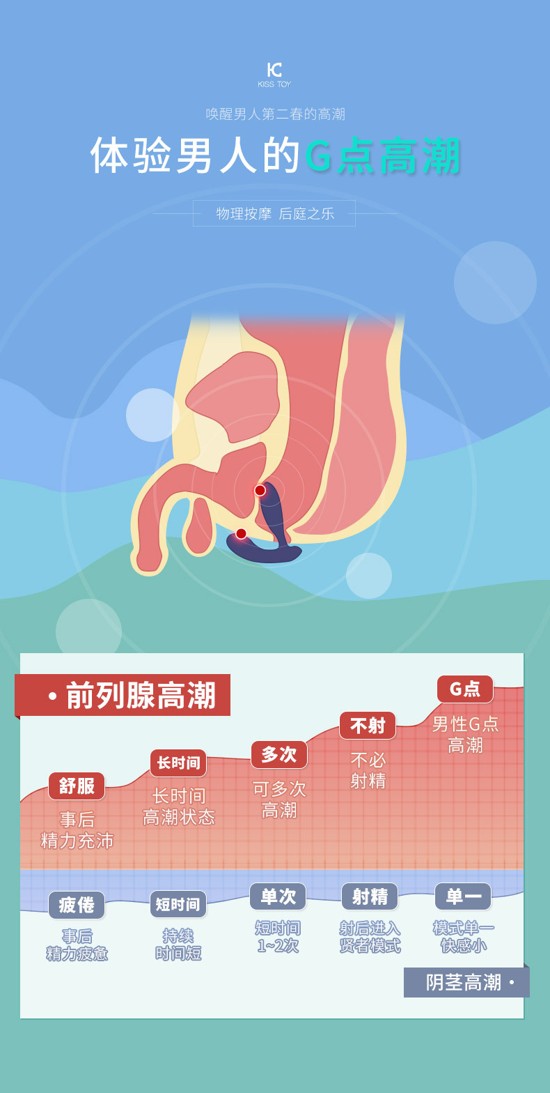 wowyes欧亚思 kiss toy gordon(戈登)男性前列腺按摩情趣快乐器