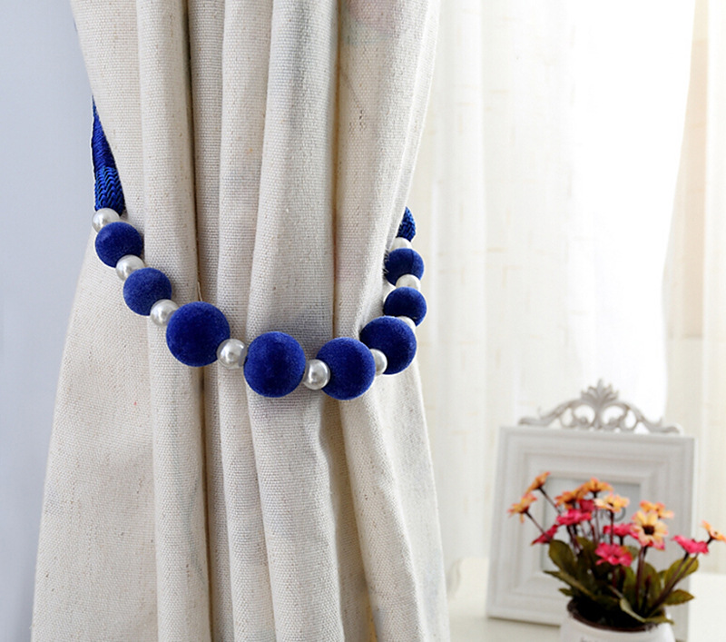 外贸跨境窗帘配饰窗帘绑绳窗帘挂球绒珠绑带挂绳 特价批发