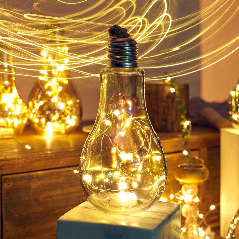 工业风创意led小灯泡音乐餐吧墙顶装饰品挂件奶咖店桌面复古摆饰