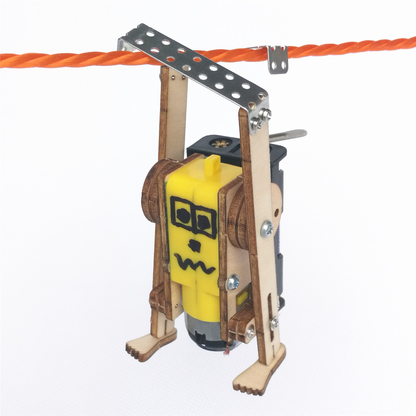 爬绳机器人科技小制作小发明diy材料学生科普益智模型玩具礼物