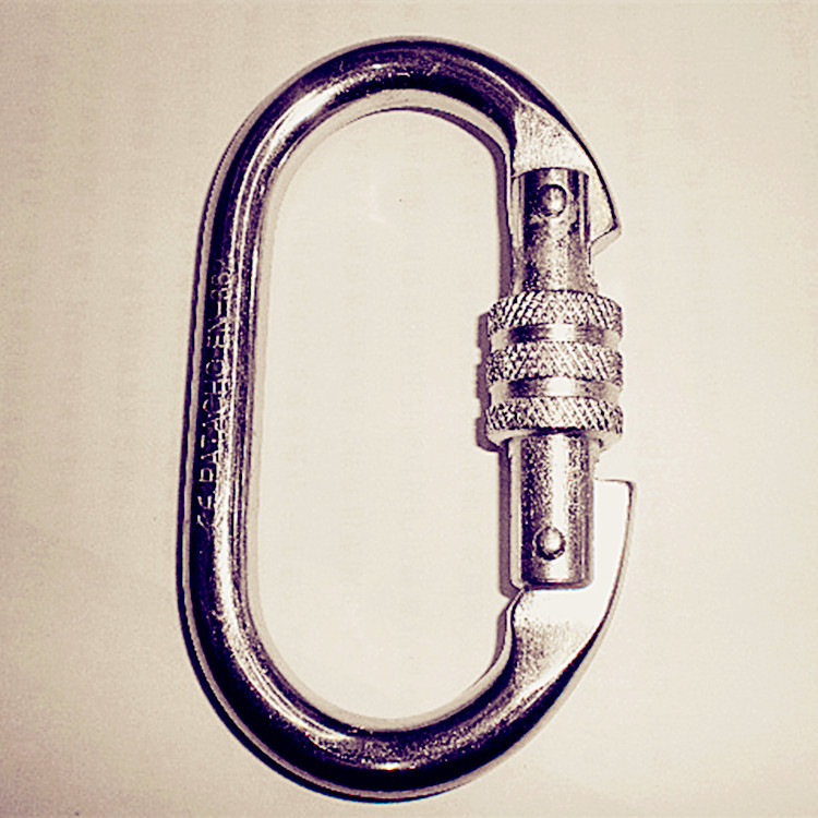 厂家定制户外铝合金快挂登山扣高品质带锁钥匙扣环高强度不易变形