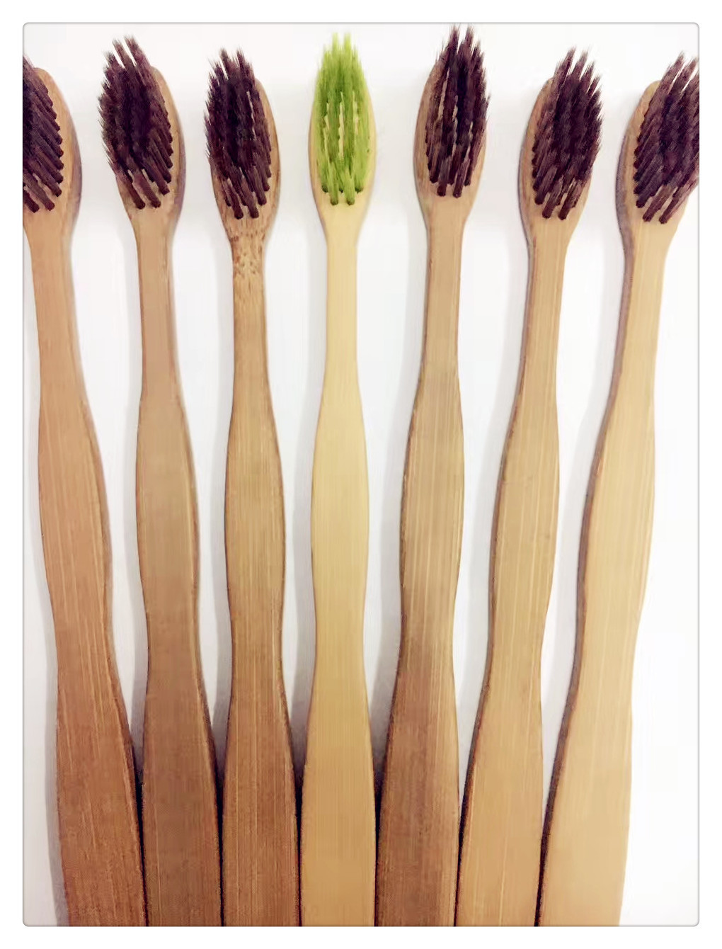 精品酒店民宿环保健康竹木牙刷 天然绿色竹制牙刷 可定制刷毛