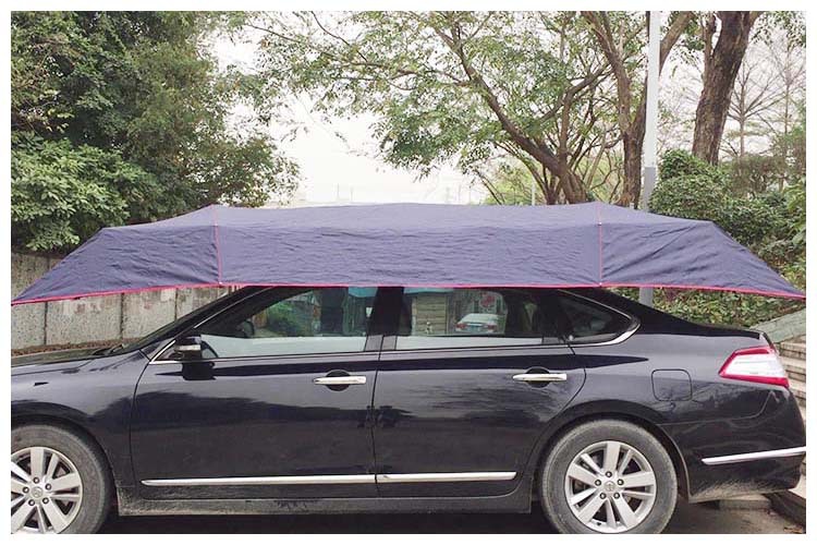 全半自动汽车遮阳篷汽车遮阳棚汽车遮阳伞车篷防晒车罩遮阳车衣