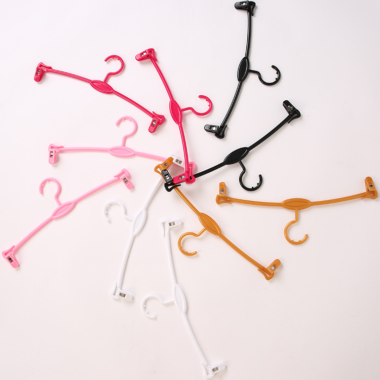 Bra Hanger Underwear Hanger Plastic Abs Folding Multi-Functional Underwear Shop Flexible Glue Bra Underwear Hanger Clip