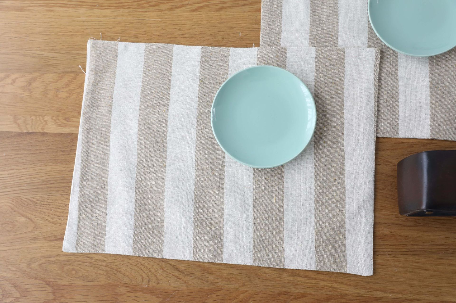 创意个性 日式简约风全棉条纹餐垫餐巾餐布盖布 碗垫隔热垫