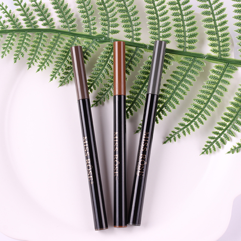 miss rose微雕三叉眉笔液体眉笔四叉眉笔自然持久防水防汗眼线笔