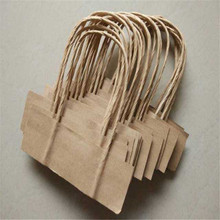 纸绳厂家直供 手挽袋通用牛皮纸绳提手（8.0cm中号）纸绳手把