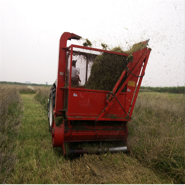 供应内蒙古地区牧草秸秆一次粉碎回收机 拖拉机后置收草机收获机
