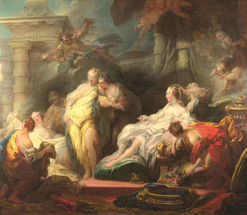 3d复古西方人物油画壁纸室内背景墙壁画客厅卧室无缝无纺布墙纸