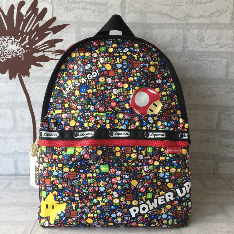 力士保降落伞防水轻便旅游双肩背包学生书包 7812中号