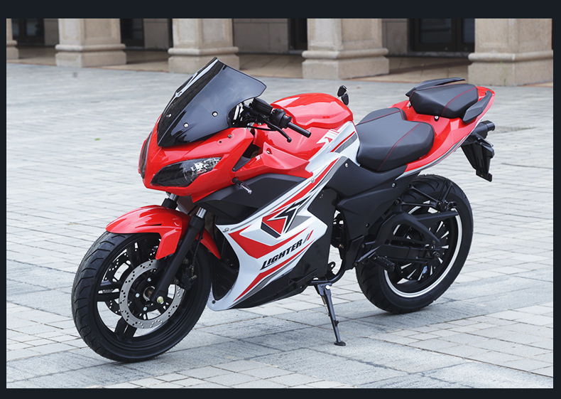 地平线3代电动摩托车跑车72v3000w大功率电摩成人电动车街车机车