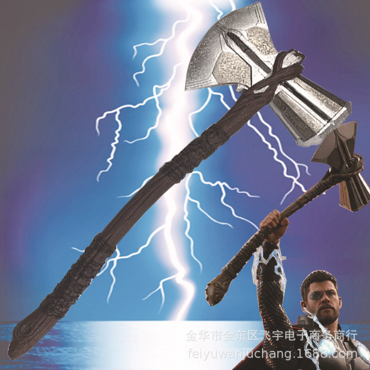 军事模型-万圣节舞台表演武器道具大号动漫儿童刀剑玩具 pu仿真斧头 