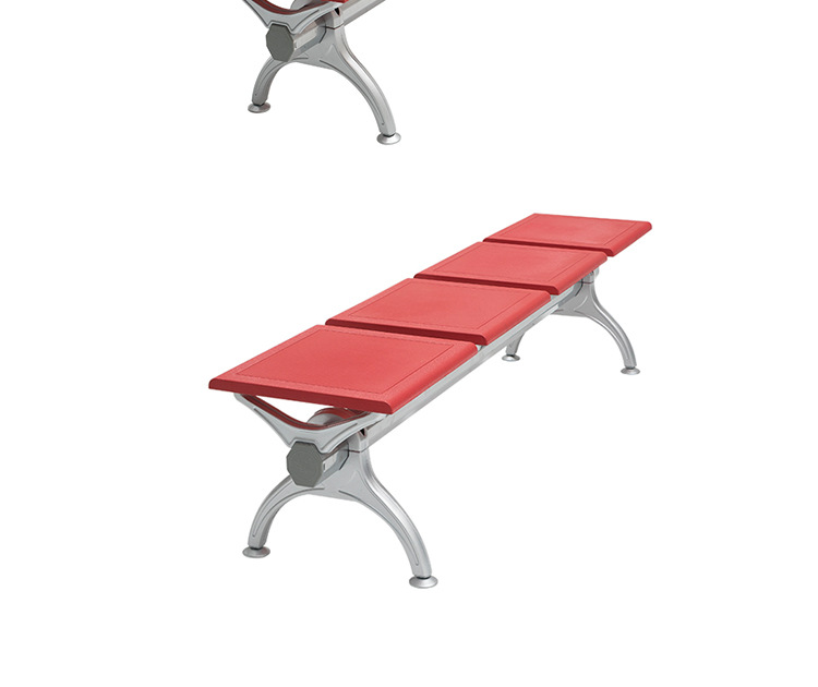 恒发绅徕仕批发休息椅 机场椅 公共休闲排椅 钢制pu坐垫排椅 直销