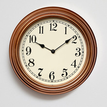欧式创意复古挂钟12寸 客厅钟表静音塑料石英钟表clock壁钟定制