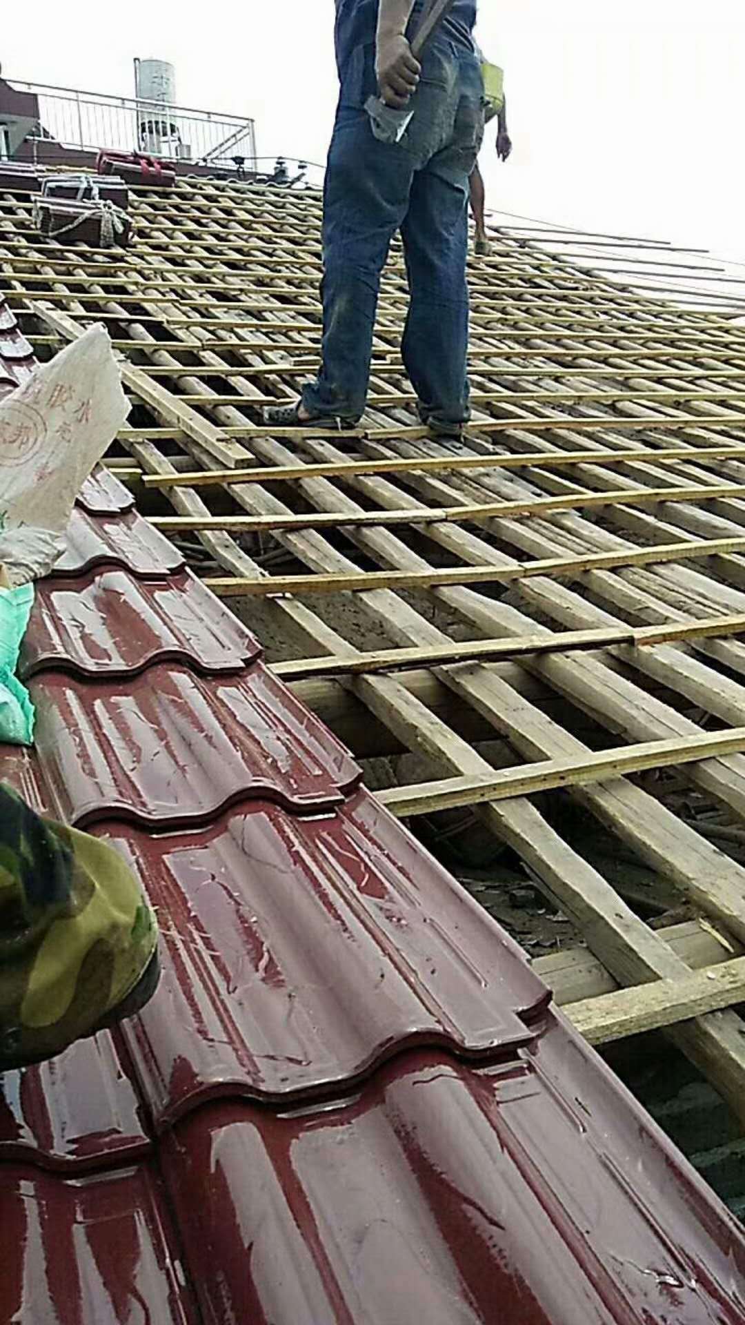 江西景德镇景龙瓦业厂家直销别墅屋面瓦陶瓷瓦琉璃瓦 全角玫瑰红