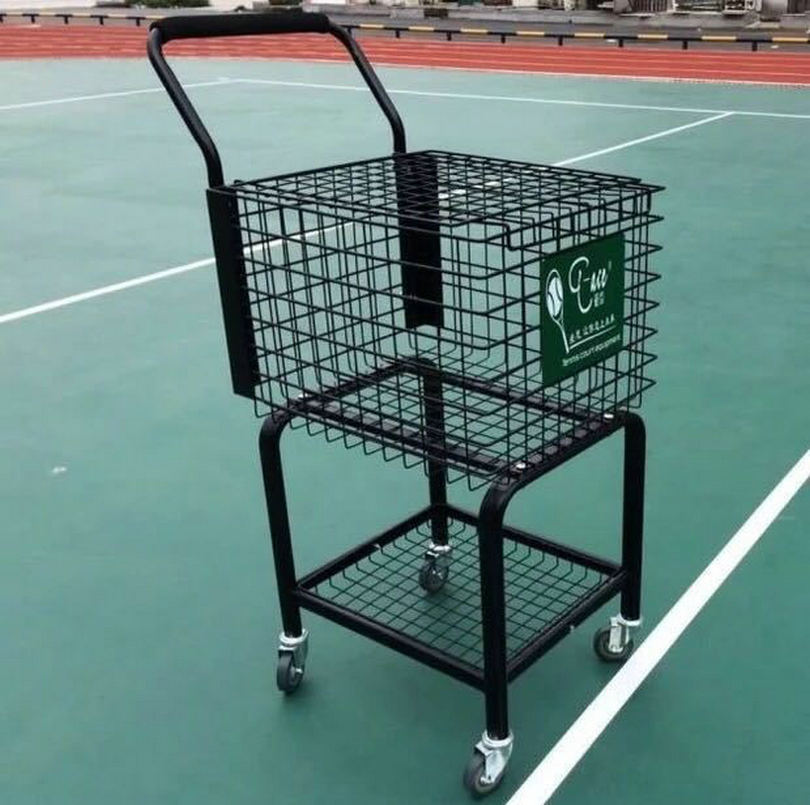 批发金属网球捡球车 网球用品 网球捡球篮 捡球框网球教练车