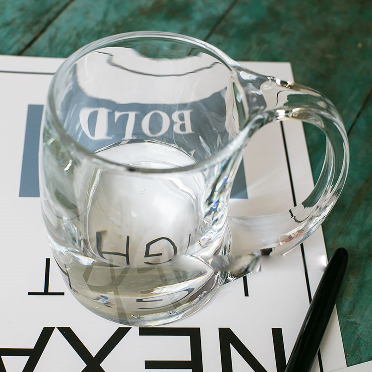 丽尊blinkmax390ml 水立方啤酒杯带把杯 玻璃酒杯饮料杯 ktzb310