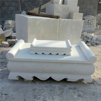 石雕供桌汉白玉神台青石供台墓地供奉摆件寺庙祠堂祭祀石桌