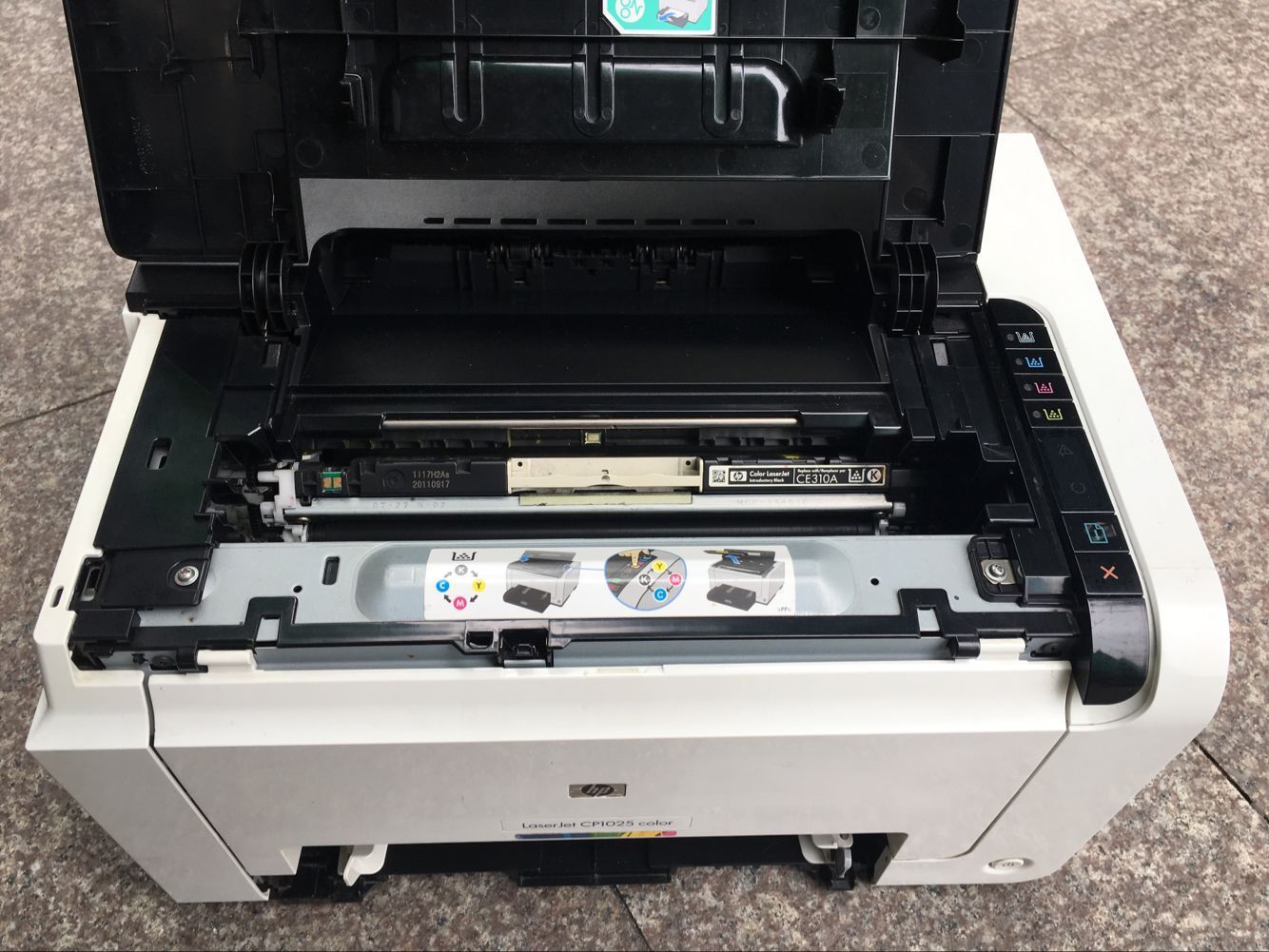 惠普hp laserjet pro cp1025 a4彩色激光打印机二手靓机办公家用