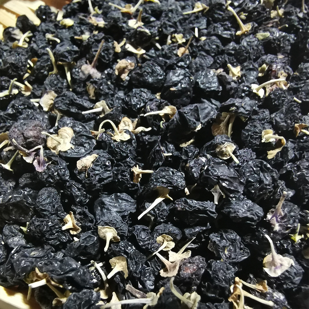 正宗青海柴达木黑枸杞新货天然不染色大果中果2种规格一瓶100g